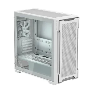CASE GIGABYTE C102 GLASS ICE Mid-Tower 2USB3.0 3-VEN Steel MBO-MiniITX MicroATX White