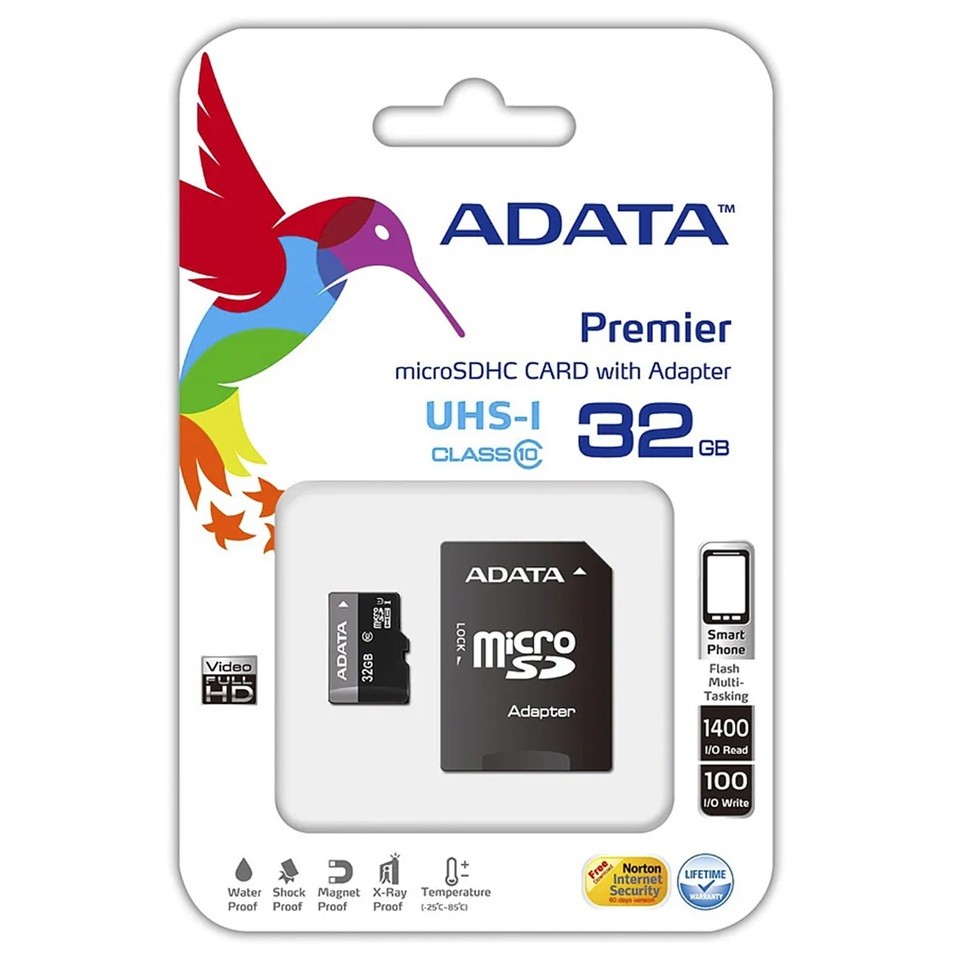 MICRO-SDHC ADATA 32GB WITH ADAPTER UHS-I CLASS 10
